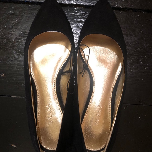 Black Suede Pumps - Sears Sz: 6 US - Picture 7 of 7